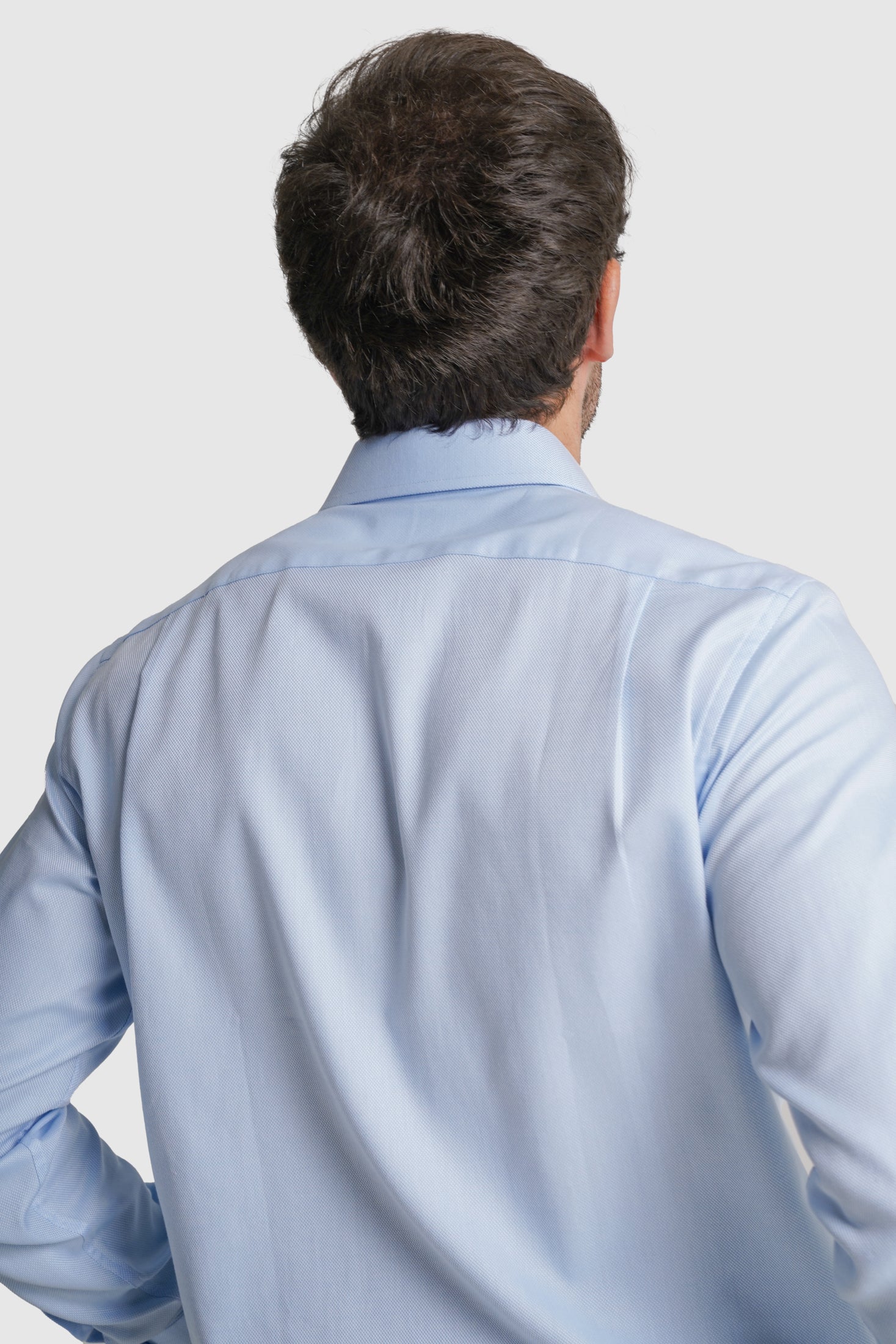 CAMISA ALGODÃO CLASSIC FIT AZUL LISA MR. BLUE