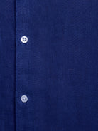 CAMISA LINHO AZUL MANGA COMPRIDA TAILORED FIT MARK BELLUCCI