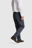 CALÇAS ALGODÃO SLIM FIT AZUIS LISAS MR. BLUE