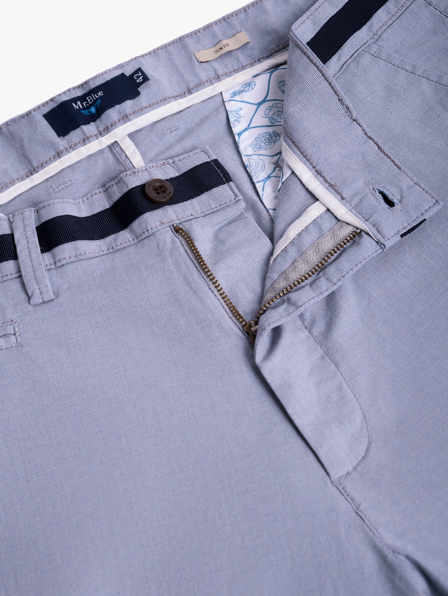ALGODÓN AZUL SLIM FIT MR. AZUL