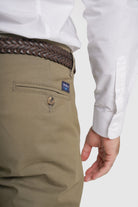 CALÇAS ALGODÃO SLIM FIT VERDES LISAS MR. BLUE