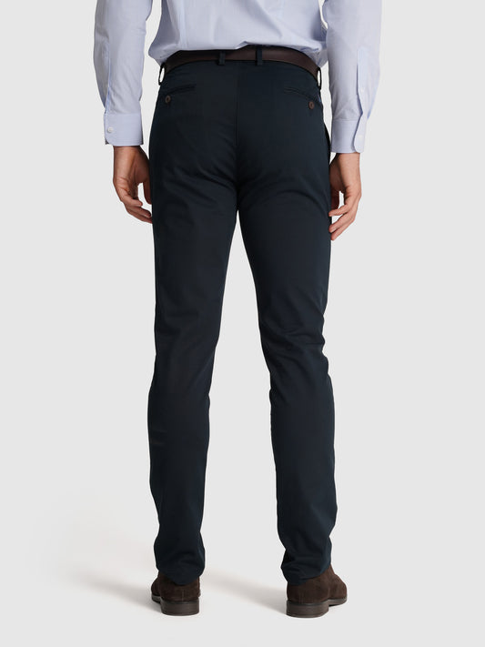 CALÇAS ALGODÃO SLIM FIT AZUIS LISAS MR. BLUE