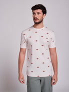T-SHIRT ALGODÃO BRANCA MANGA CURTA REGULAR FIT MR. BLUE