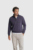 HOODIE ALGODÃO REGULAR FIT AZUL LISO MR. BLUE