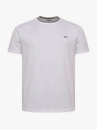WHITE COTTON T-SHIRT SHORT SLEEVES REGULAR FIT MR. BLUE