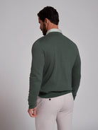 JERSEY DE ALGODÓN VERDE MANGA LARGA REGULAR FIT MR. AZUL