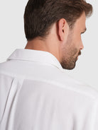 CAMISA ALGODÃO REGULAR FIT BRANCA LISA MARK BELLUCCI