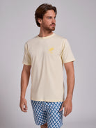 T-SHIRT ALGODÃO AMARELA MANGA CURTA REGULAR FIT MR. BLUE