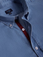 BLUE REGULAR FIT MR SHIRT. BLUE