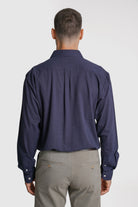 CAMISA ALGODÃO TAILORED FIT AZUL LISA MARK BELLUCCI