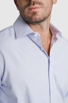 CAMISA ALGODÃO CLASSIC FIT AZUL RISCAS MR. BLUE