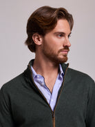 GREEN COTTON PULLOVER LONG SLEEVE REGULAR FIT MR. BLUE