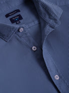 TAILORED FIT MR. BLUE COTTON SHIRT. BLUE