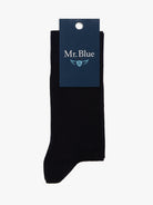 MEIAS BAMBOO REGULAR FIT AZUIS LISAS MR. BLUE