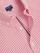CAMISA ALGODÓN ROJA MANGA LARGA REGULAR FIT MR. AZUL