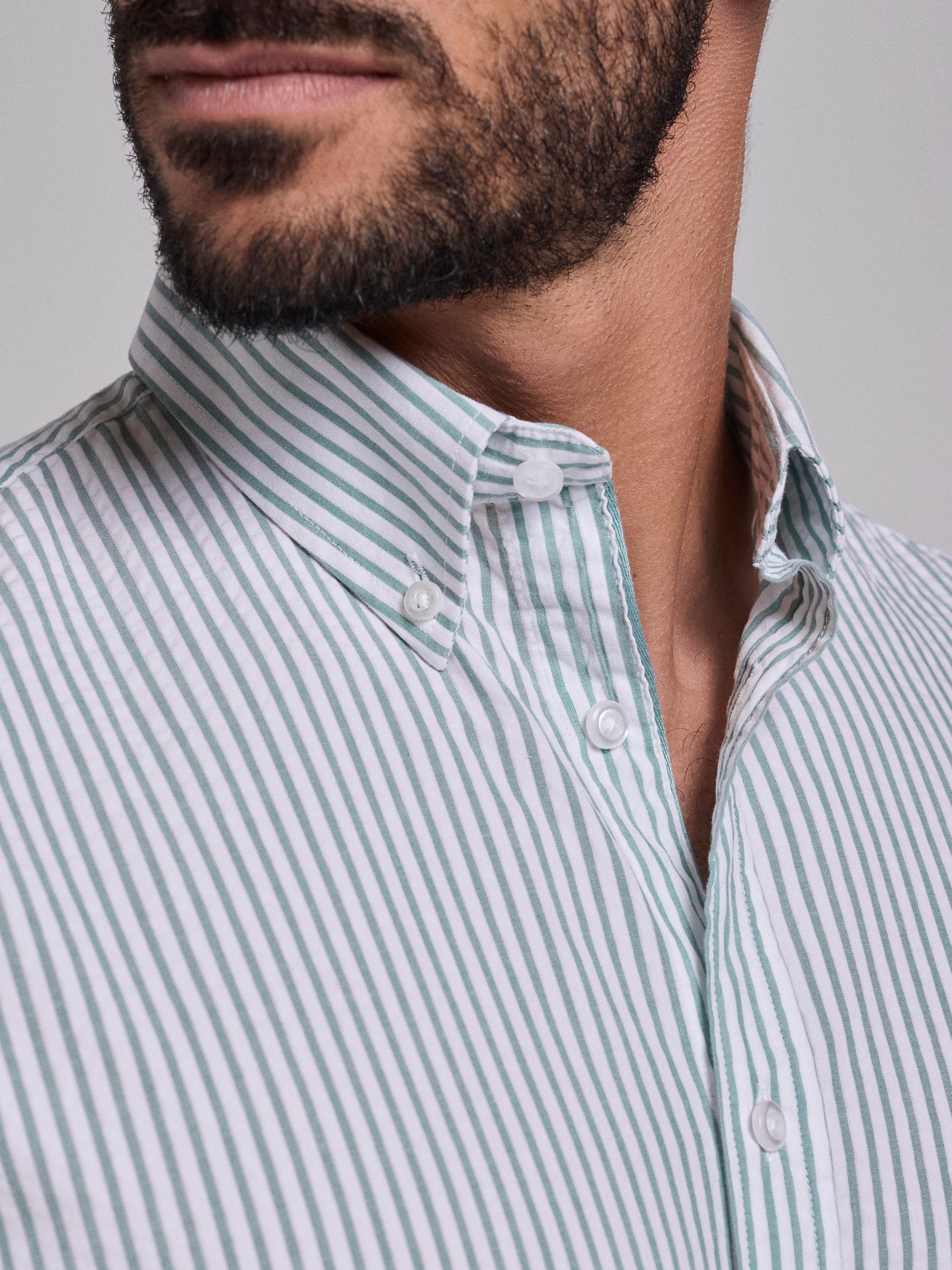 CAMISA ALGODÃO VERDE REGULAR FIT MR. BLUE