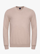 BEIGE COTTON PULLOVER LONG SLEEVE REGULAR FIT MR. BLUE
