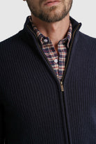PULLOVER LÃ REGULAR FIT AZUL LISO MR. BLUE