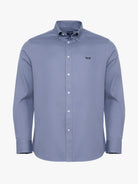 CAMISA ALGODÃO AZUL MANGA COMPRIDA REGULAR FIT MR. BLUE