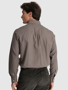 CAMISA ALGODÃO VERDE MANGA COMPRIDA REGULAR FIT MR. BLUE
