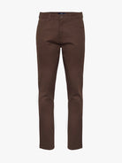 BROWN COTTON SLIM FIT MR. BLUE
