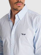 BLUE COTTON SHIRT LONG SLEEVE REGULAR FIT MR. BLUE