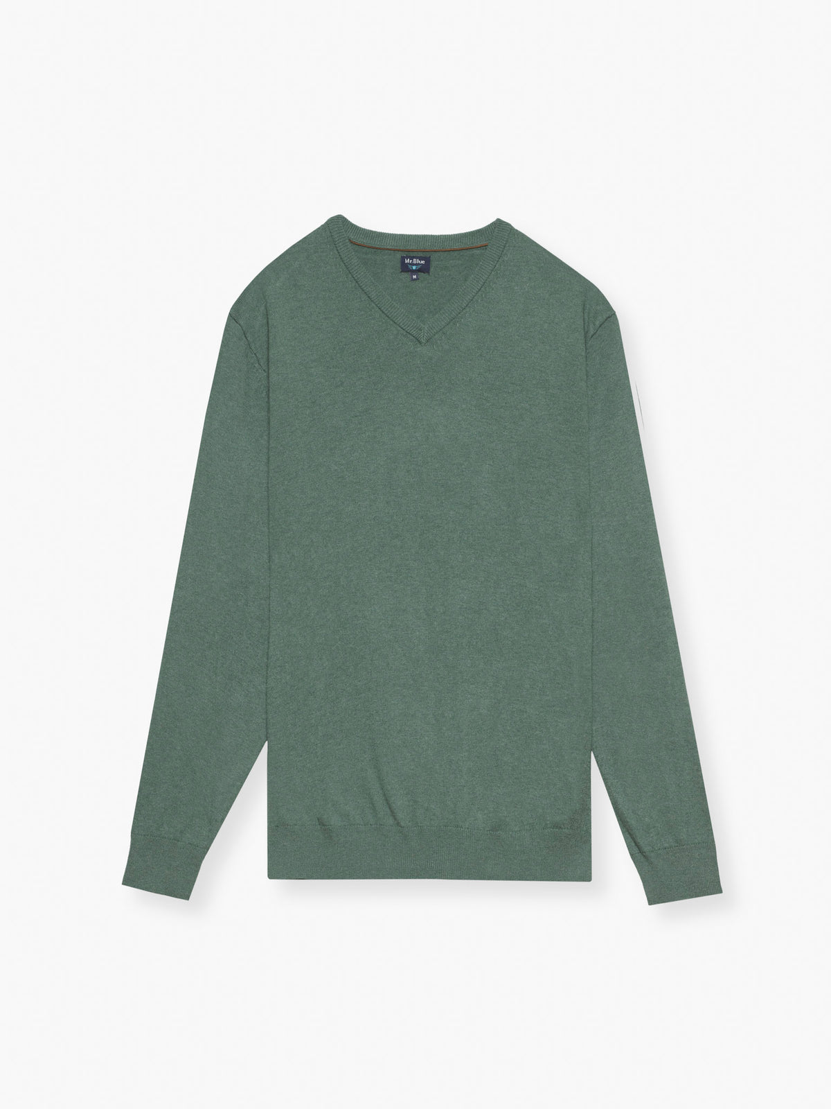 PULLOVER LÃ REGULAR FIT VERDE LISO MR. BLUE