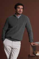 PULLOVER LÃ REGULAR FIT VERDE LISO MR. BLUE