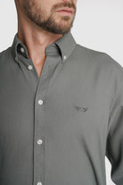 CAMISA ESTRUTURADA REGULAR FIT VERDE LISA MR. BLUE