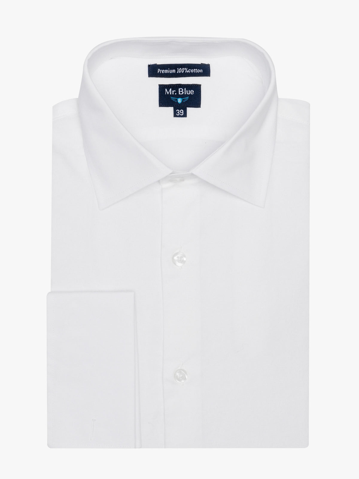 CAMISA CLASSIC FIT BRANCA LISA MR. BLUE