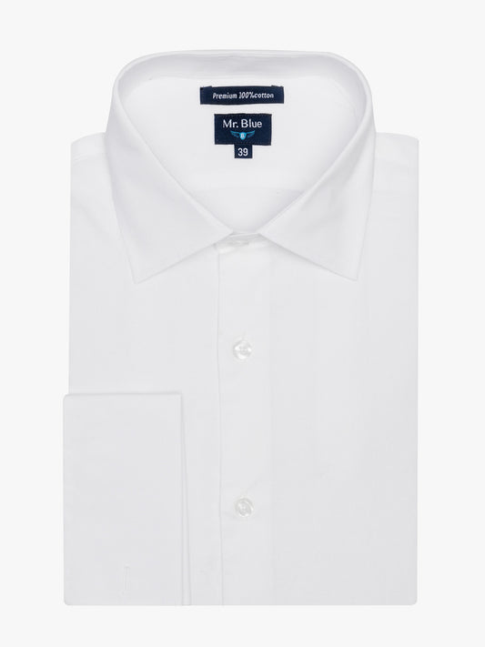 CAMISA CLASSIC FIT BRANCA LISA MR. BLUE