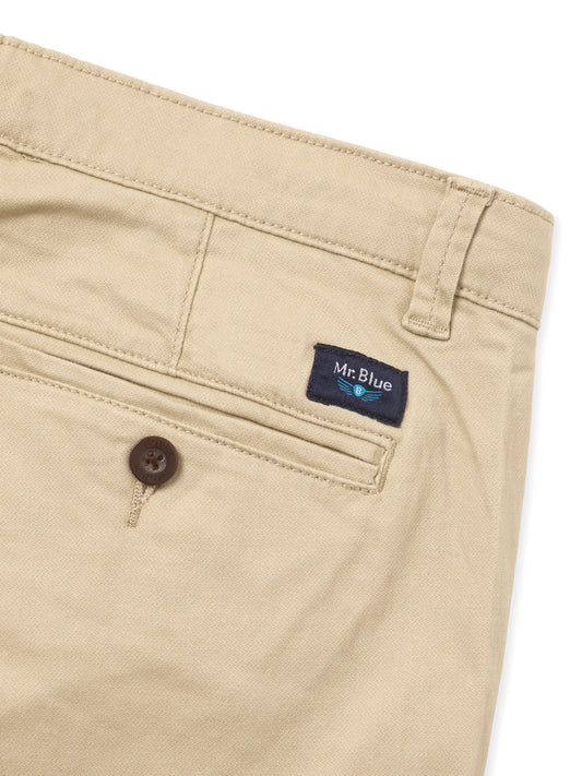 CALÇAS ALGODÃO SLIM FIT BEGES LISAS MR. BLUE