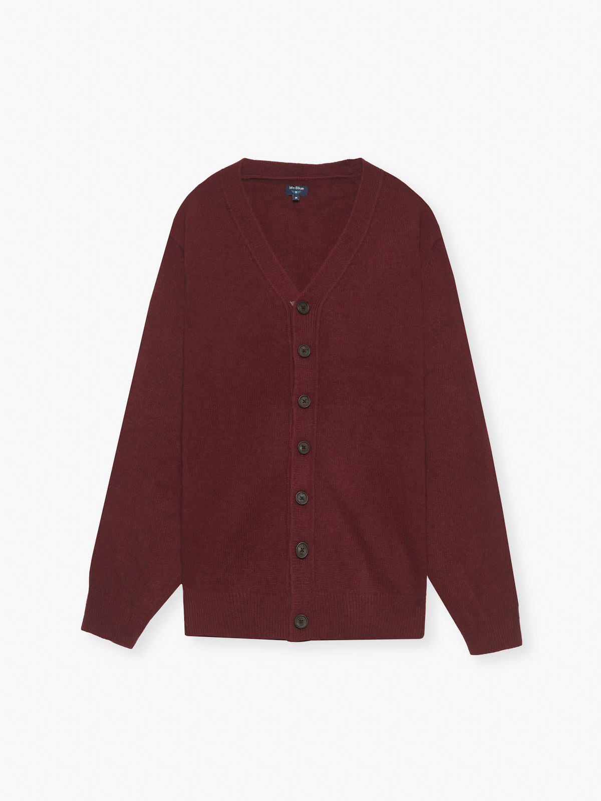 CARDIGAN LÃ REGULAR FIT BORDEAUX LISO MR. BLUE