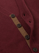 CARDIGAN LÃ REGULAR FIT BORDEAUX LISO MR. BLUE