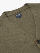 CARDIGAN LÃ REGULAR FIT VERDE LISO MR. BLUE