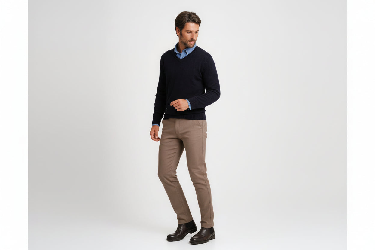 Mr. Blue Thick Wool Pullover