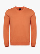 Mr. Blue Slim Orange Cashmere Pullover