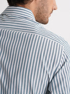 Camisa Slim Fit Dobby Azul Mr. Blue