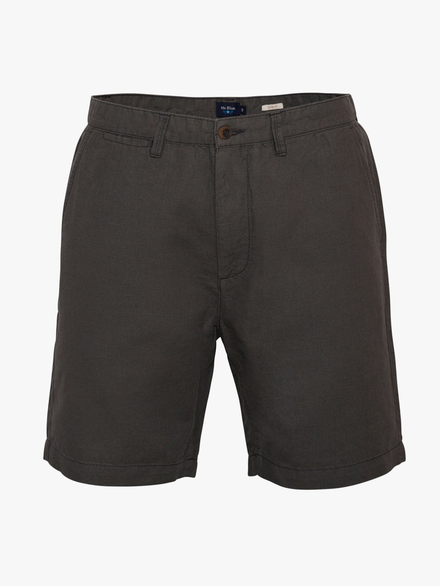Mr. Blue Green Slim Fit Shorts