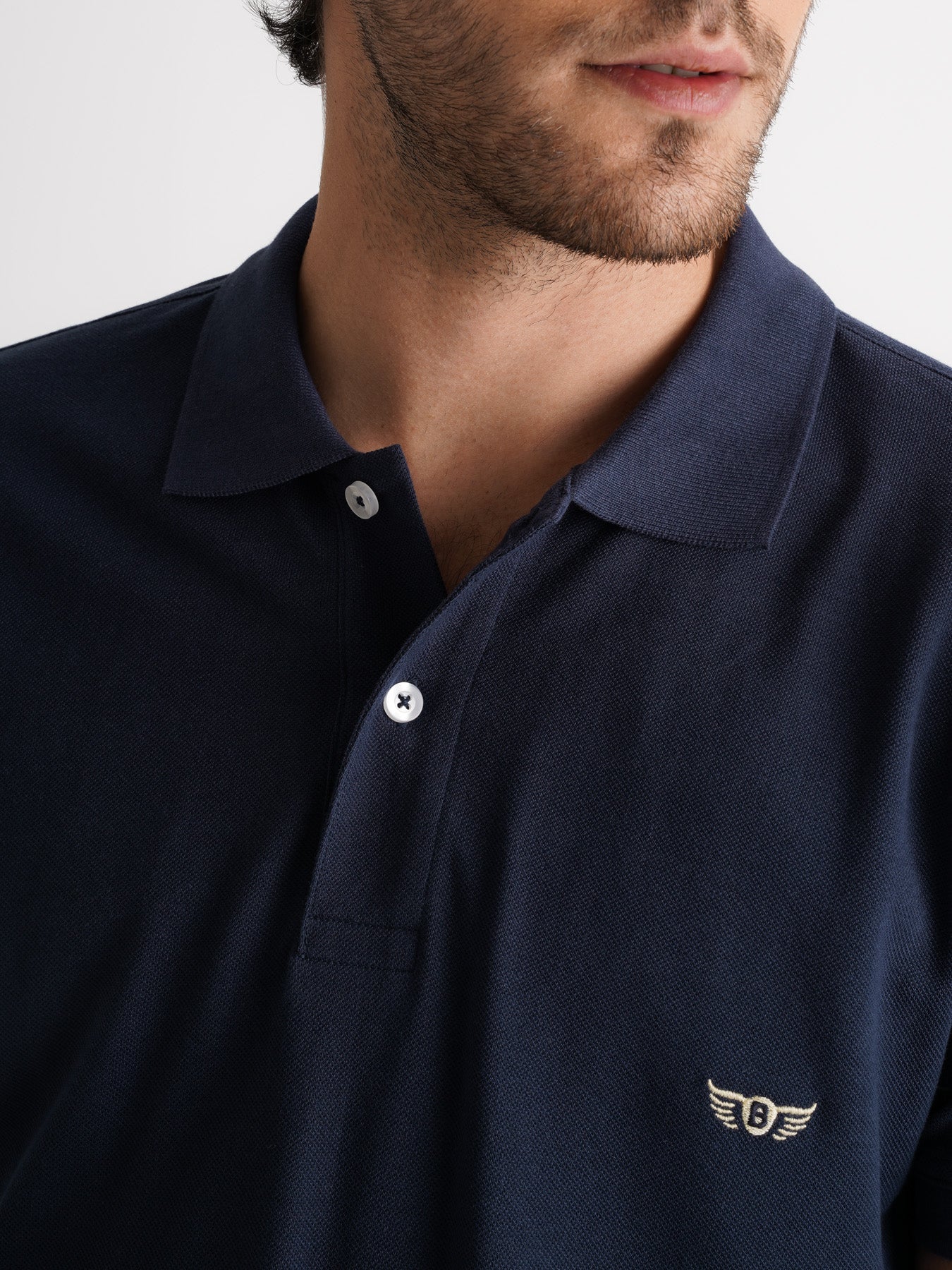 Mr. Blue Regular Fit Piquet Polo Shirt