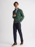 Mr. Blue Thin Green Cashmere Pullover