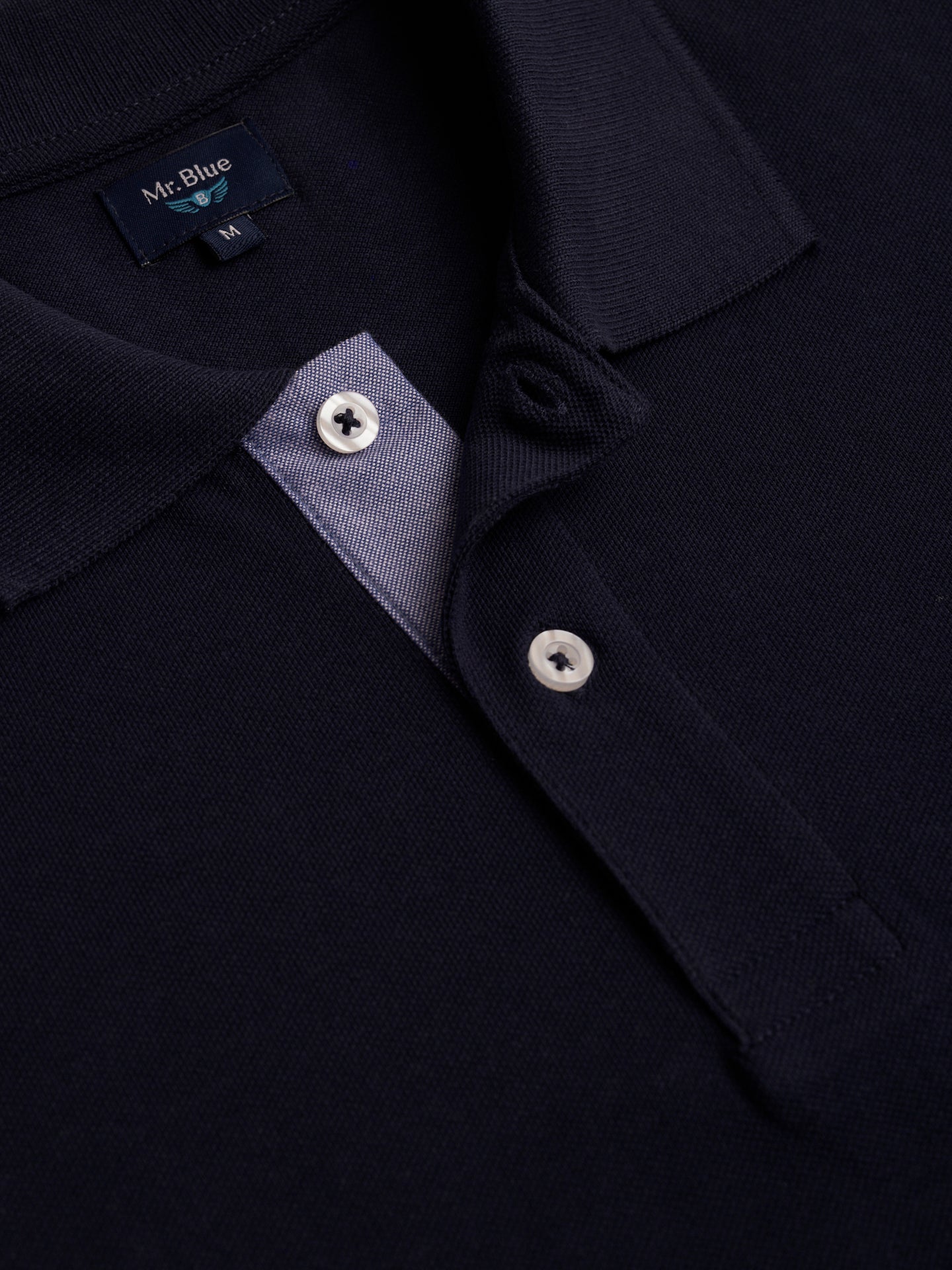 Mr. Blue Regular Fit Piquet Polo Shirt