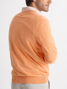 Mr. Blue Slim Orange Cashmere Pullover