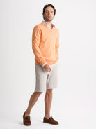 Mr. Blue Slim Orange Cashmere Pullover