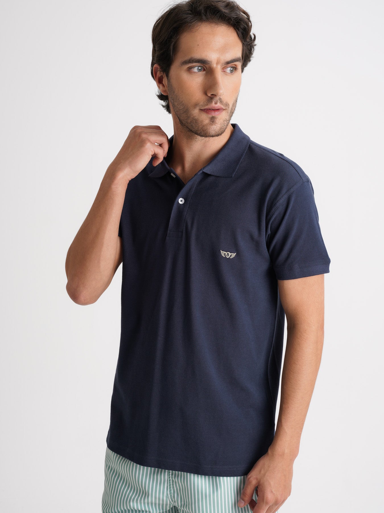 Mr. Blue Regular Fit Piquet Polo Shirt