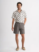 Mr. Blue Green Slim Fit Shorts