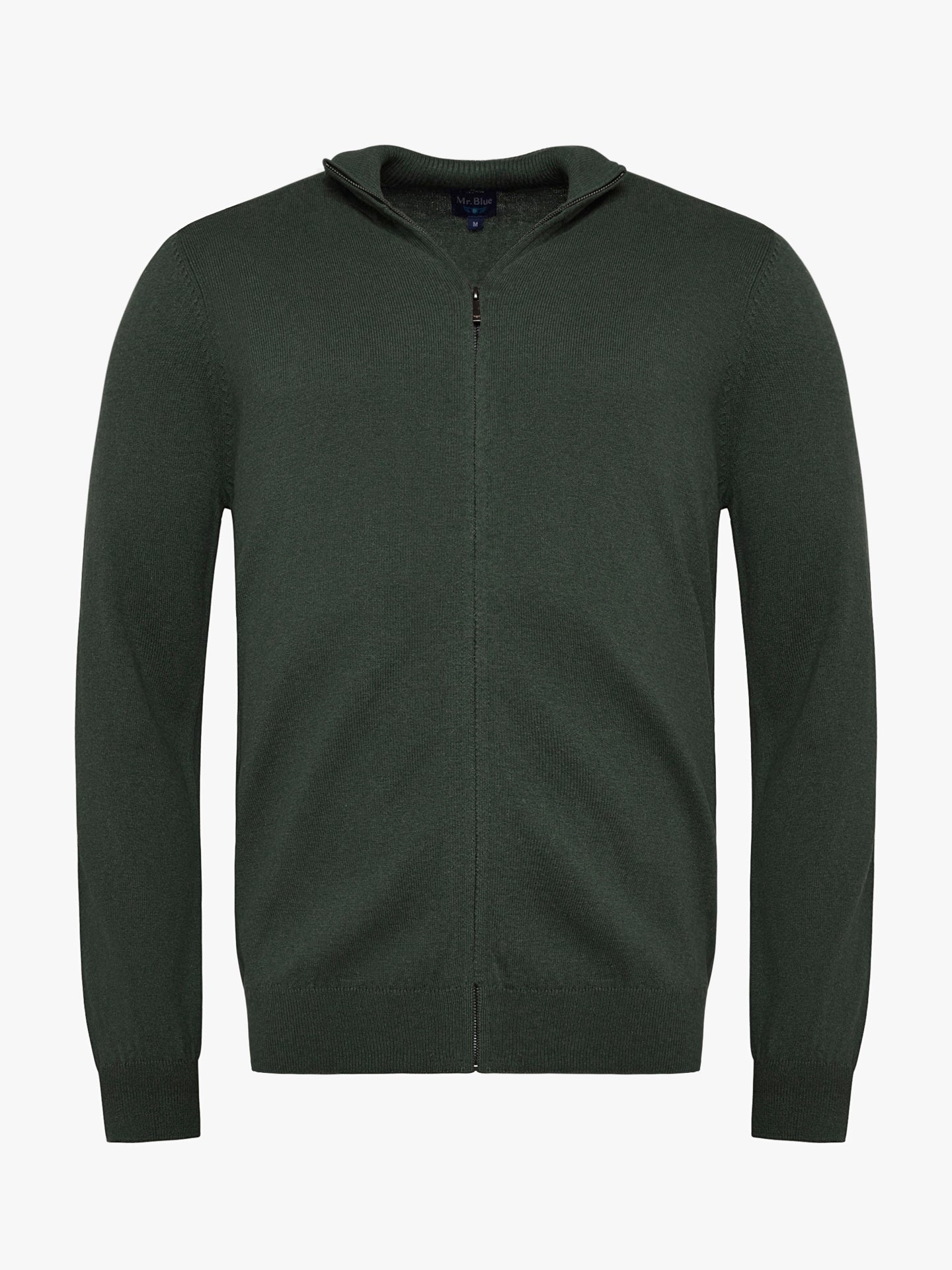 Mr. Blue Thin Green Cashmere Pullover