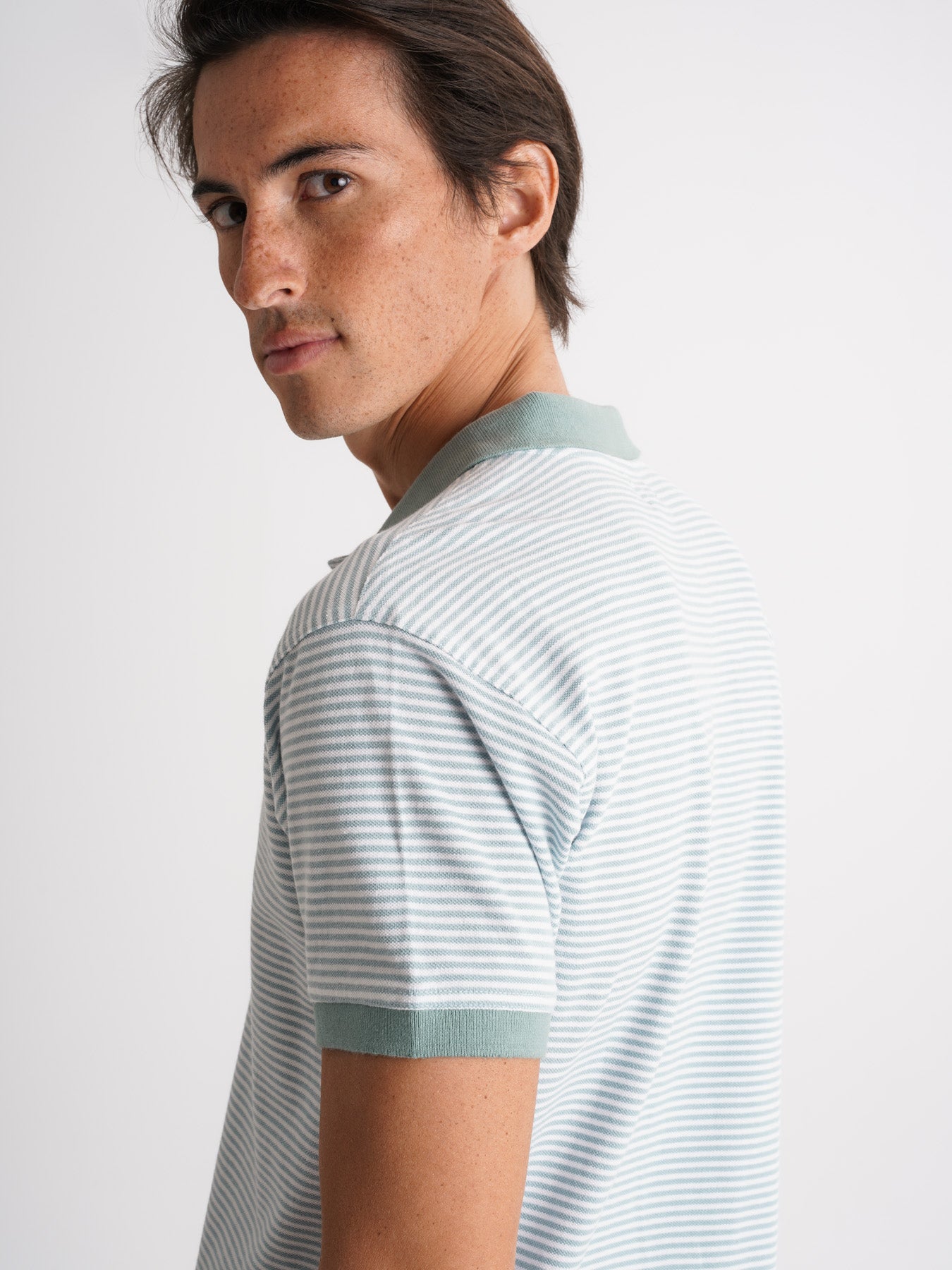 Polo de piqué de corte estándar de Mr. Blue