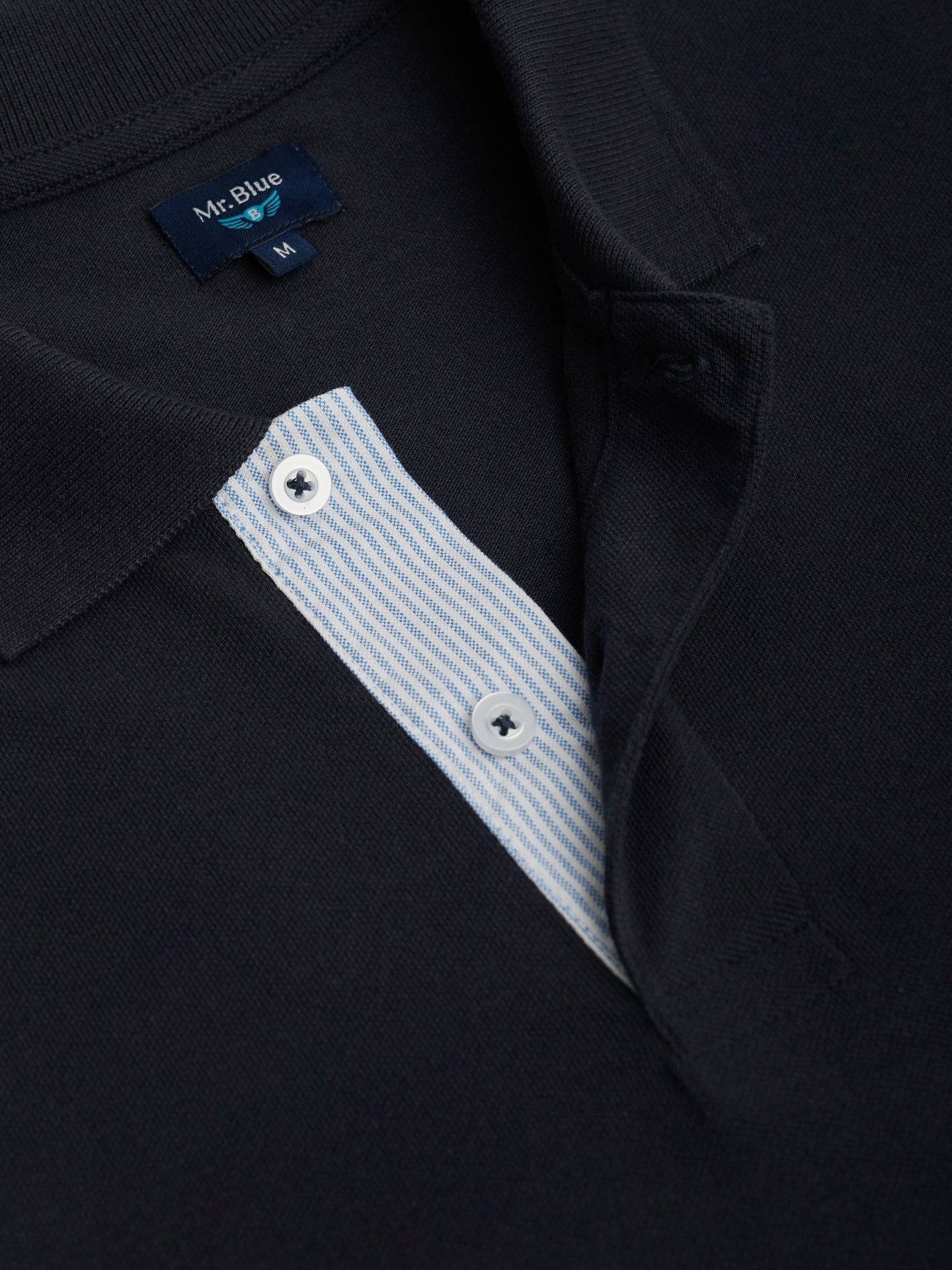 Mr. Blue Regular Fit Piquet Polo Shirt