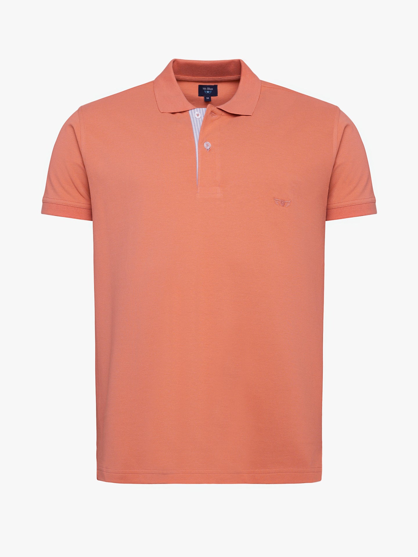 Polo Regular Fit Piquet Laranja Mr. Blue